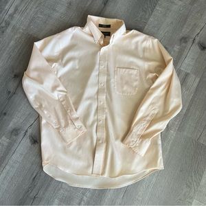 Croft & Barrow Button Down Dress Shirt - mens - yellow orange